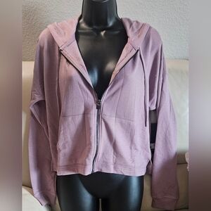 90 Degree By Reflex Elderberry Buttery Soft Zip-Up Hoodie